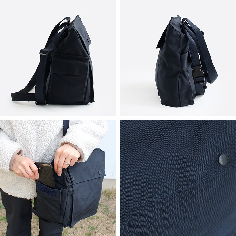 USED オランダ軍 ナイロンショルダーバッグ ネイビー