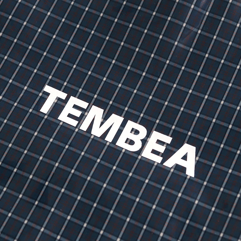 TEMBEA テンベア｜PAPER TOTE SMALL　CHECK BLUE