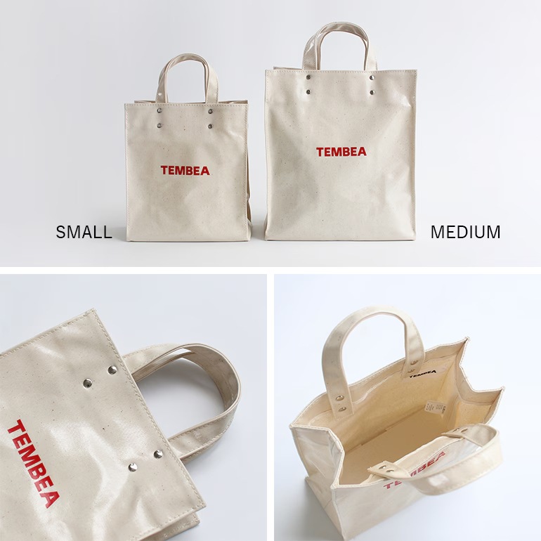 TEMBEA テンベア｜PAPER TOTE SMALL　CHECK BLUE