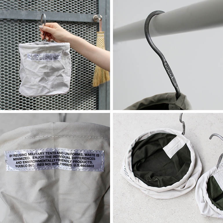 PUEBCO プエブコ｜VINTAGE MATERIAL HOOK BASKET Medium