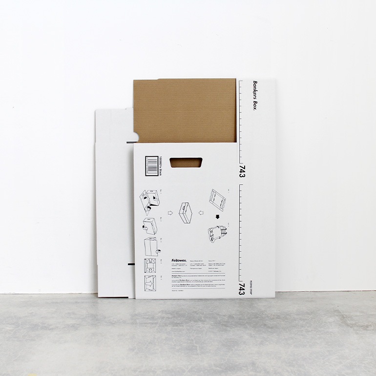 Fellowes フェローズ｜BANKERS BOX 743sボックス 6個1パック（ブラック）