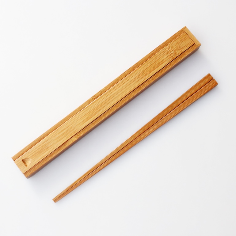 松野屋 まつのや｜スス竹箸と箸箱セット