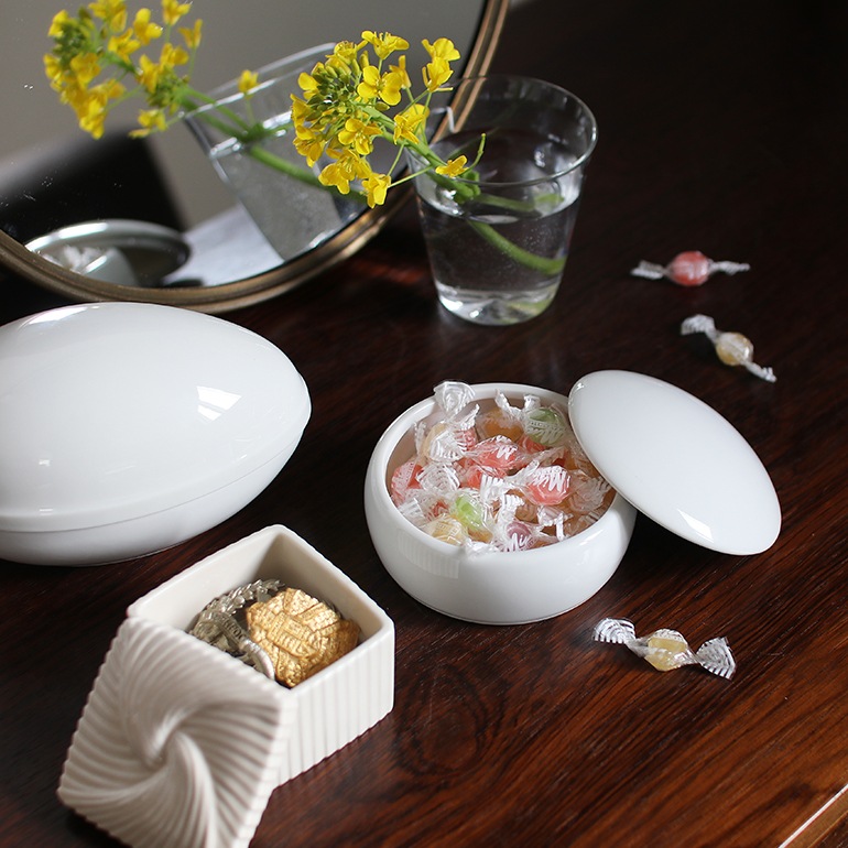 HINODE ヒノデ｜VINTAGE POTTERY ROUND アクセサリーケース