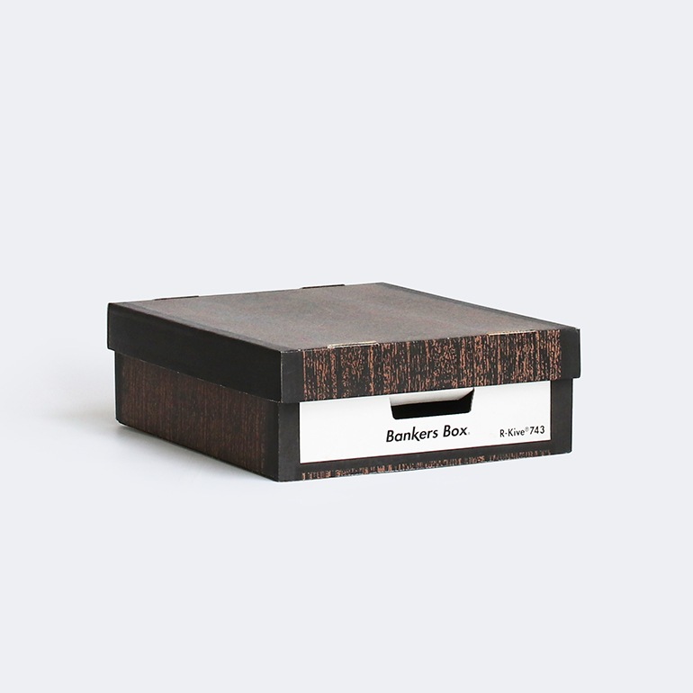 Fellowes フェローズ｜BANKERS BOX 743sボックス 6個1パック（ウッドグレイン）