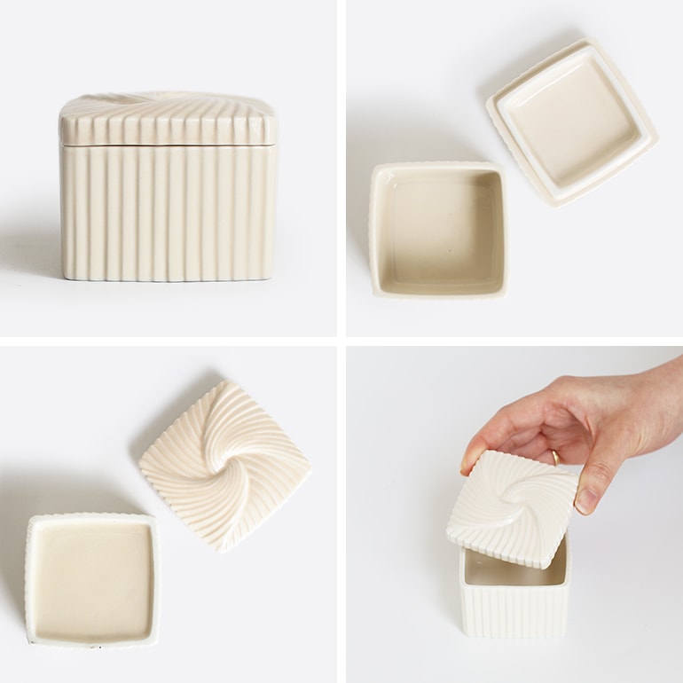 HINODE ヒノデ｜VINTAGE POTTERY SQUARE アクセサリーケース