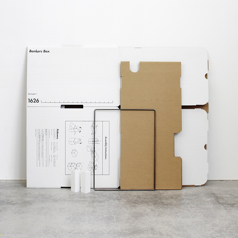 Fellowes フェローズ｜BANKERS BOX 1626sファイルキューブ 3個1パック（ブラック）