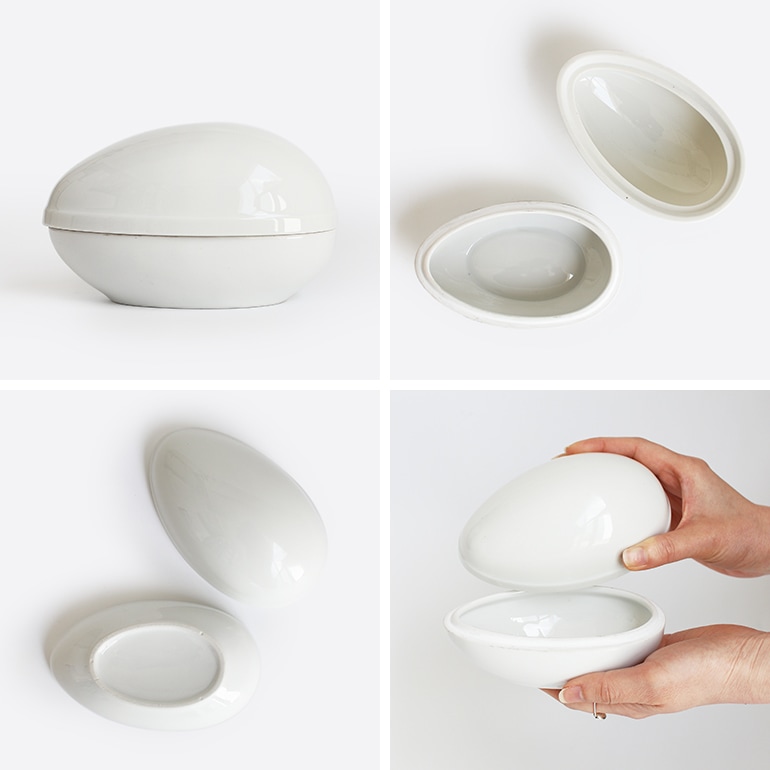 HINODE ヒノデ｜VINTAGE POTTERY EGG SHAPE アクセサリーケース