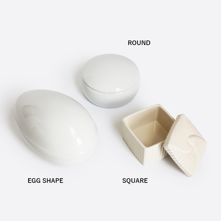 HINODE ヒノデ｜VINTAGE POTTERY EGG SHAPE アクセサリーケース