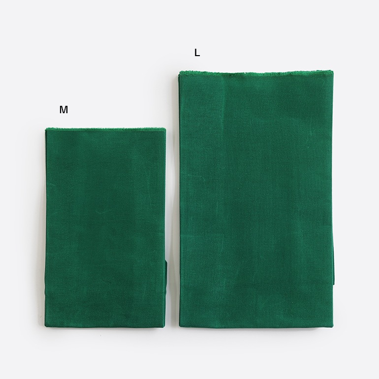 BROWN CANVAS BAG(L) グリーン