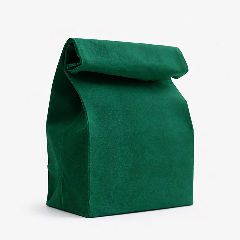 BROWN CANVAS BAG(L) グリーン