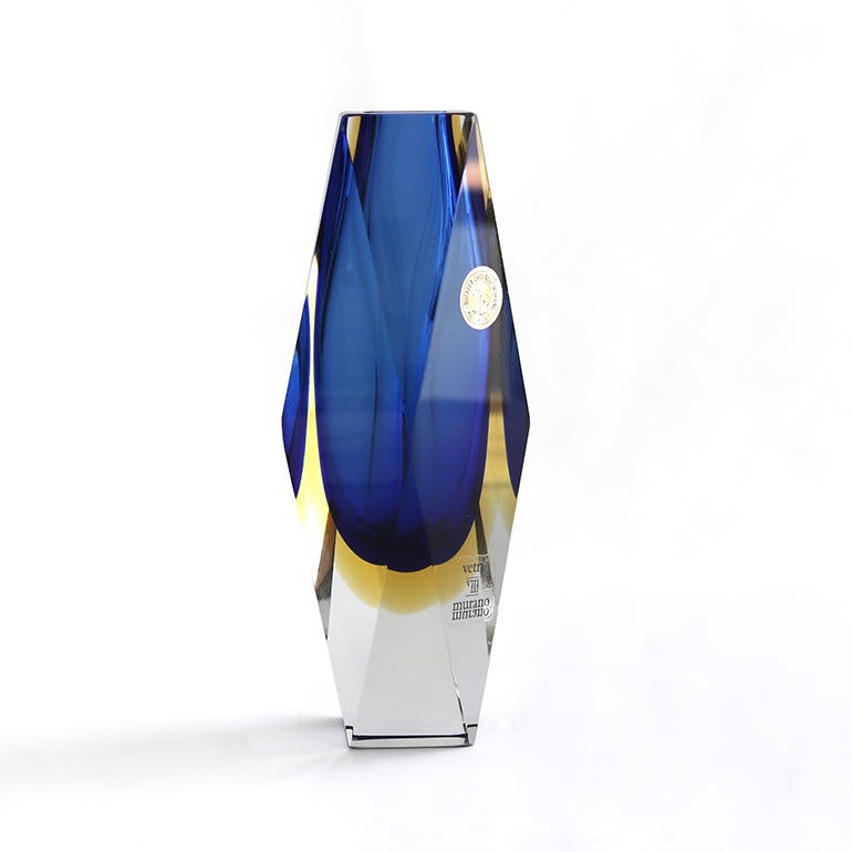 VINTAGE｜BUCELLA CRISTALLI Flower Vase イタリア製