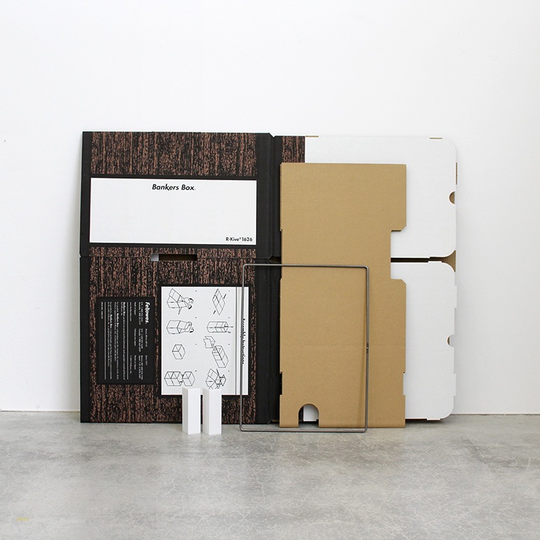 Fellowes フェローズ｜BANKERS BOX 1626sファイルキューブ 3個1パック（ウッドグレイン）