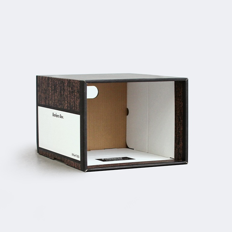 Fellowes フェローズ｜BANKERS BOX 1626sファイルキューブ 3個1パック（ウッドグレイン）