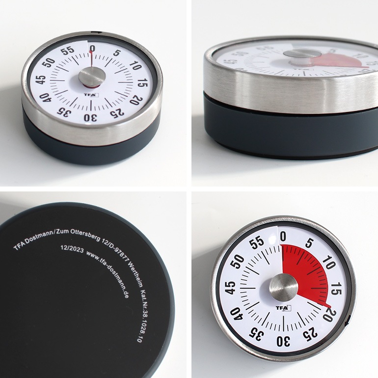 TFA｜Analogue Kitchen Timer PUCK 38.1028 アナログ キッチン タイマー