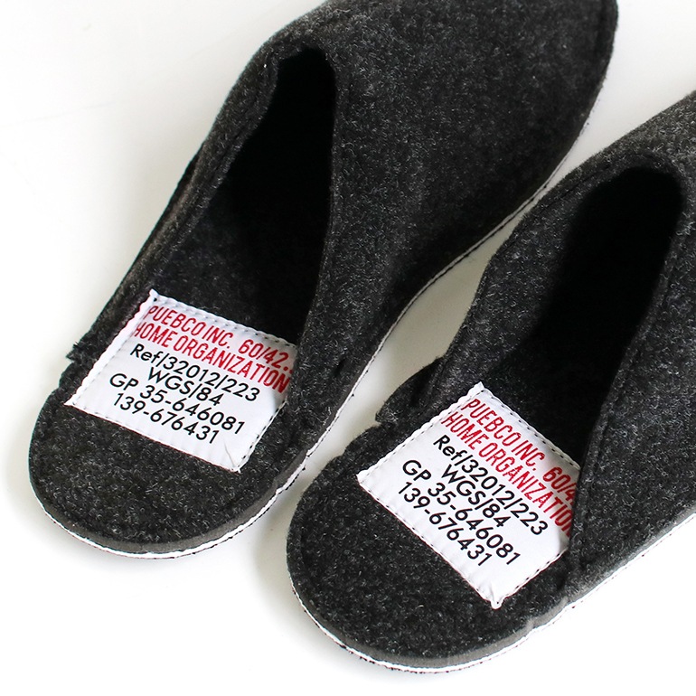 PUEBCO プエブコ｜SLIPPER(DARK GRAY)