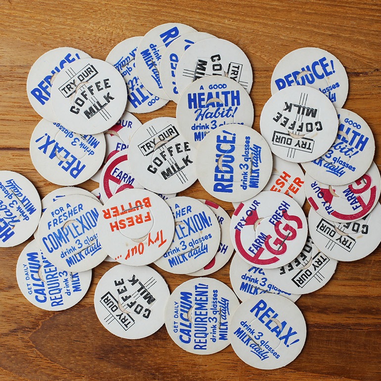 VINTAGE｜MILK BOTTLE CAP20枚セット