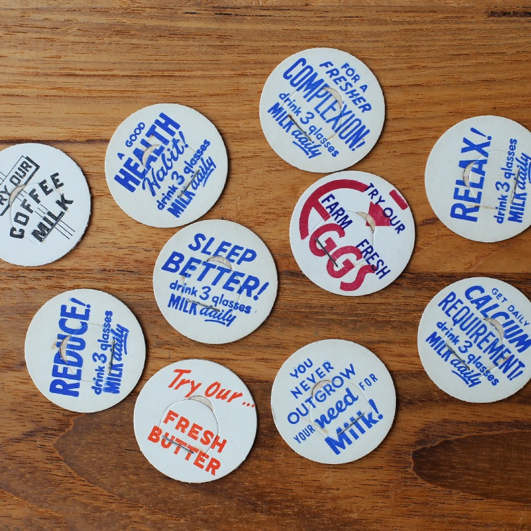 VINTAGE｜MILK BOTTLE CAP20枚セット