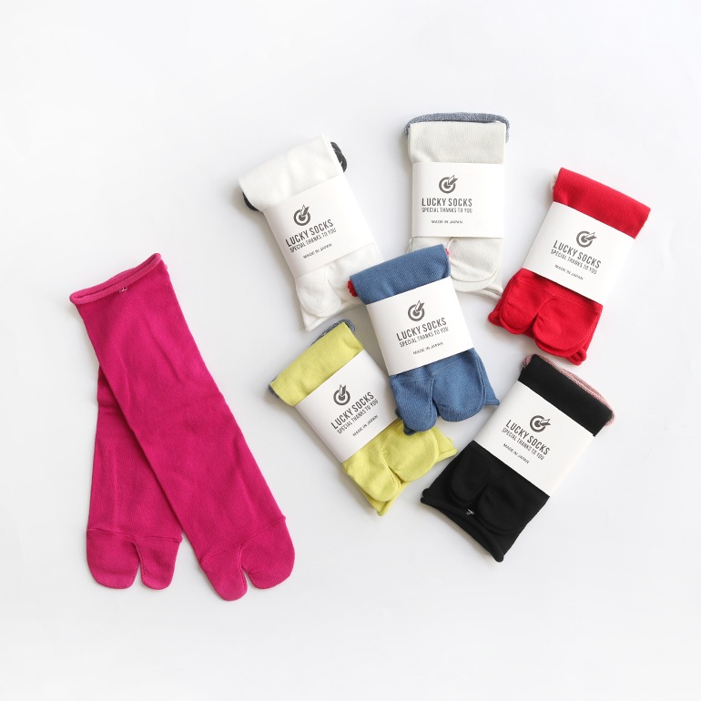 LUCKY SOCKS ラッキーソックス｜ノーゴムタビアンクルソックス　ブラック