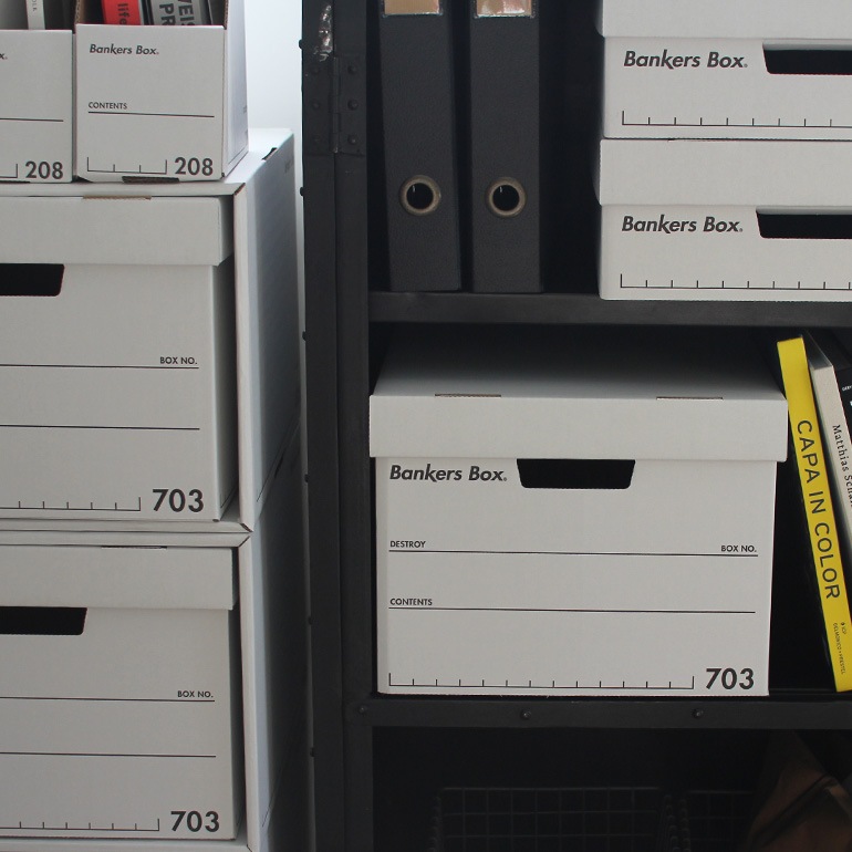 Fellowes フェローズ｜BANKERS BOX 703sボックス 3個1パック（ブラック）