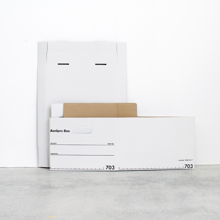 Fellowes フェローズ｜BANKERS BOX 703sボックス 3個1パック（ブラック）