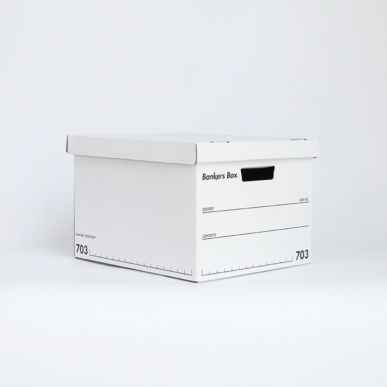 Fellowes フェローズ｜BANKERS BOX 703sボックス 3個1パック（ブラック）
