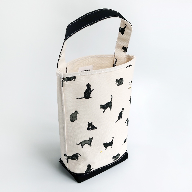 TEMBEA テンベア｜BAGUETTE TOTE MEDIUM　CAT/BLACK