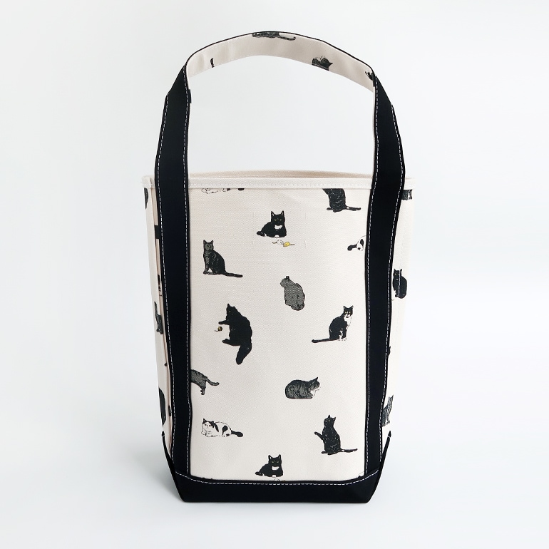 TEMBEA テンベア｜BAGUETTE TOTE MEDIUM　CAT/BLACK