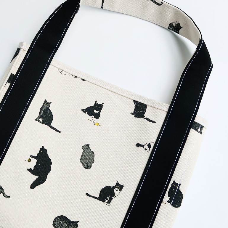 TEMBEA テンベア｜BAGUETTE TOTE MEDIUM　CAT/BLACK