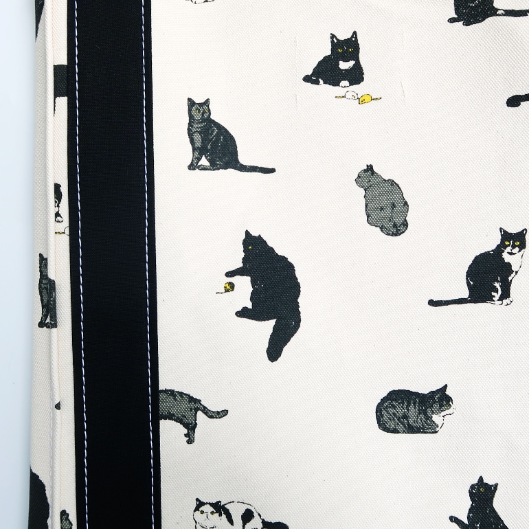 TEMBEA テンベア｜BAGUETTE TOTE MEDIUM　CAT/BLACK
