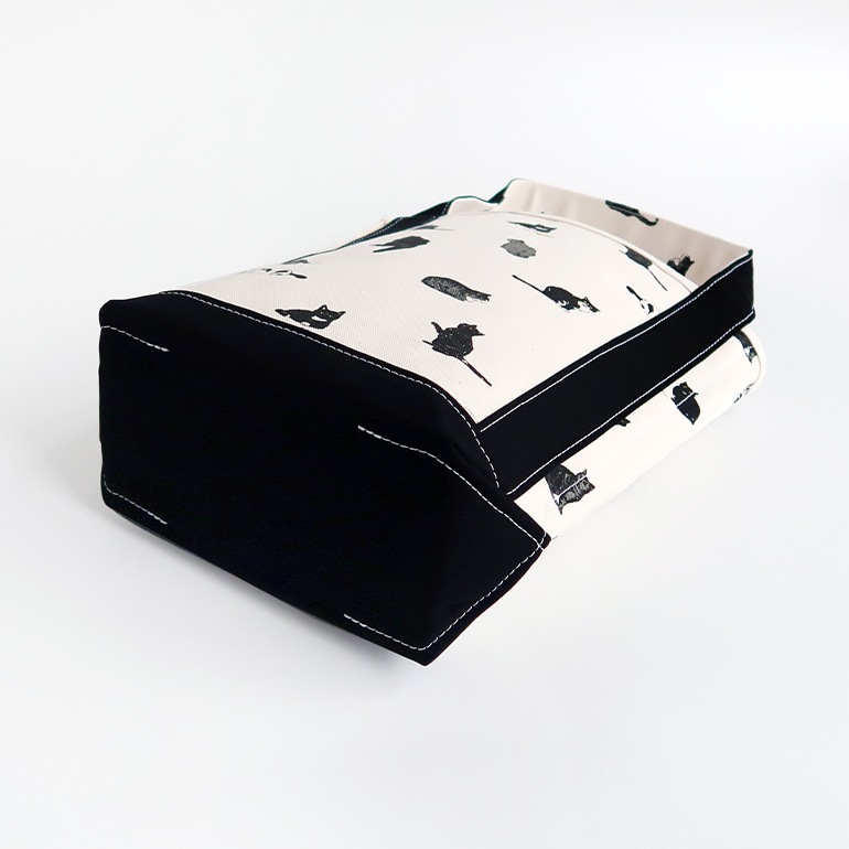 TEMBEA テンベア｜BAGUETTE TOTE MEDIUM　CAT/BLACK