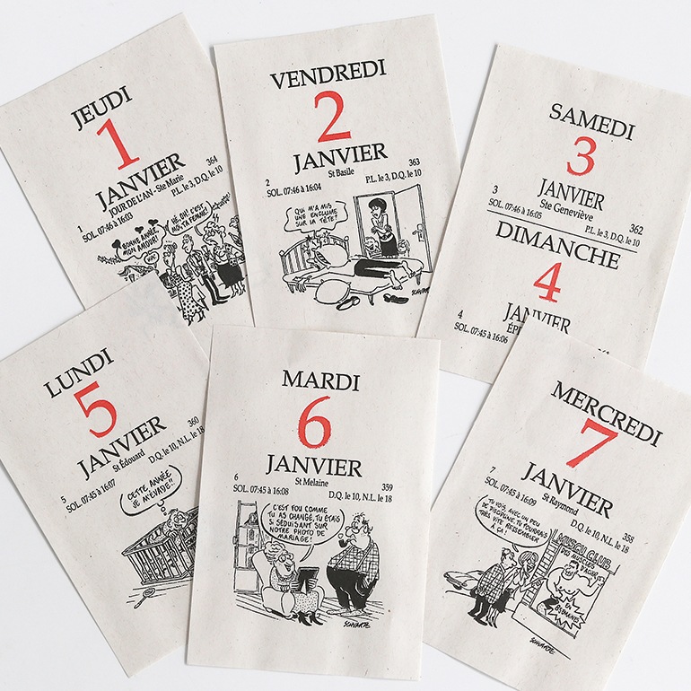 EXACOMPTA エグザコンタ｜日めくりカレンダー(小) コミック 2026