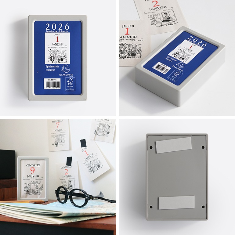 EXACOMPTA エグザコンタ｜日めくりカレンダー(小) コミック 2026