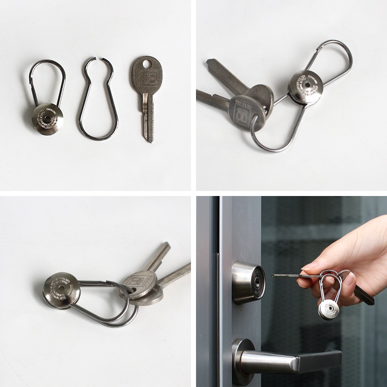 CANDY DESIGN&WORKS キャンディデザイン＆ワークス｜Maverick Revolving Keyring【Nickel-plated】【Nickel-plated×Brass】