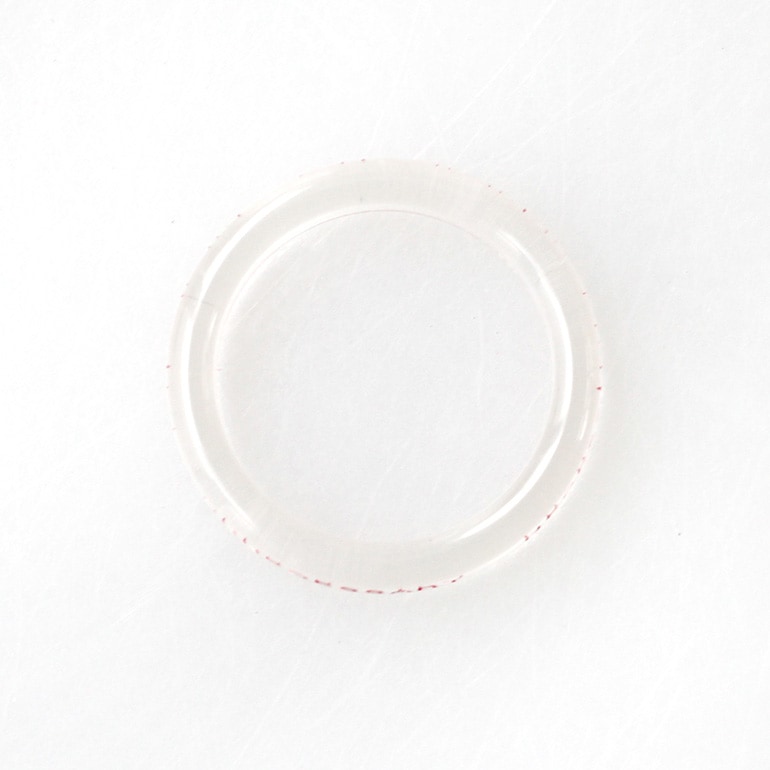 necessary or unnecessary ネセサリー オア アンネセサリー｜BUTTON RING 2　クリア