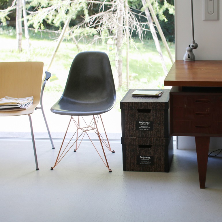 Fellowes フェローズ｜BANKERS BOX 703sボックス 3個1パック（ウッドグレイン）