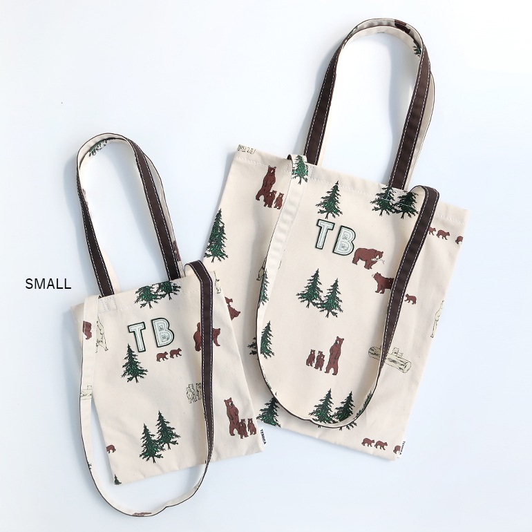 TEMBEA テンベア｜3HANDLE TOTE SMALL　BEAR+WAPPEN/CHOCO