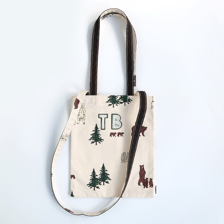 TEMBEA テンベア｜3HANDLE TOTE SMALL　BEAR+WAPPEN/CHOCO