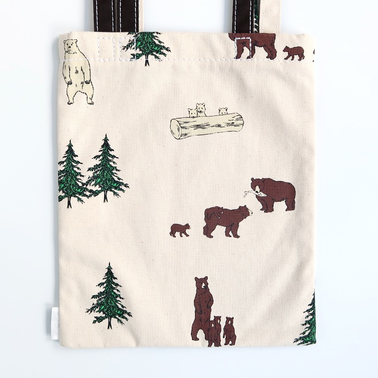 TEMBEA テンベア｜3HANDLE TOTE SMALL　BEAR+WAPPEN/CHOCO