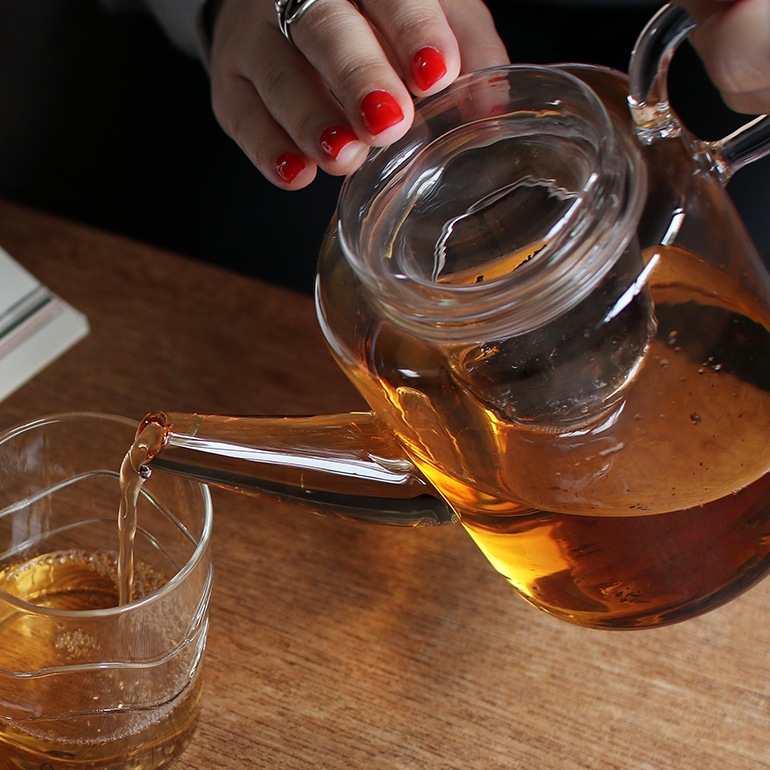 ICHENDORF MILANO イッケンドルフ ミラノ｜PIUMA Tall Tea Pot with filter ピウマ ガラス ティーポット 3点セット トール