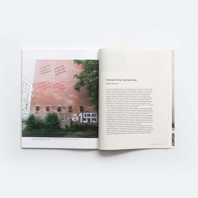 DRAWINGS, WRITTEN ON THE WIND by Lawrence Weiner