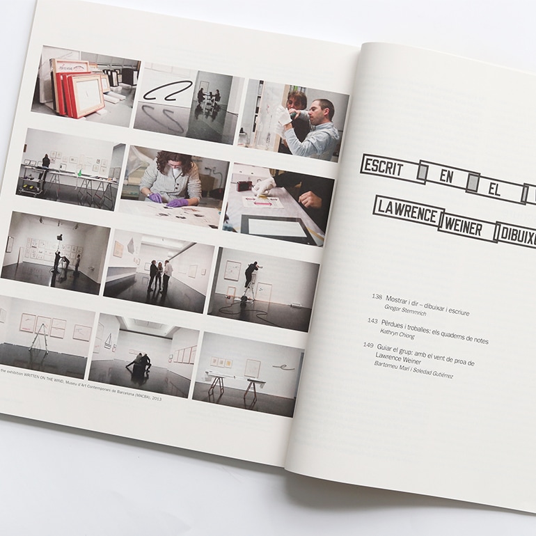 DRAWINGS, WRITTEN ON THE WIND by Lawrence Weiner