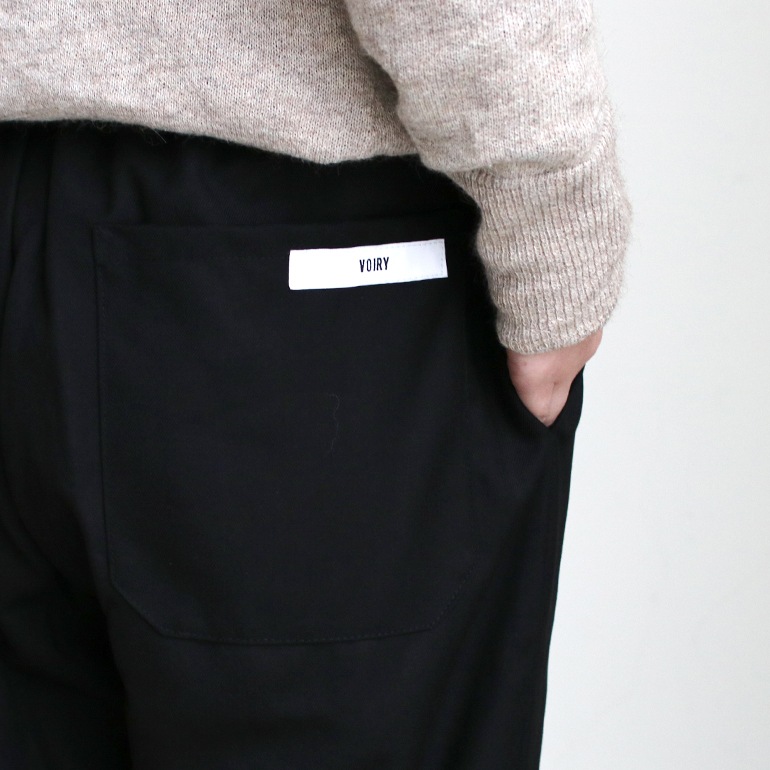VOIRY ヴォイリー｜DOCTOR PANTS-TR TWILL BLACK
