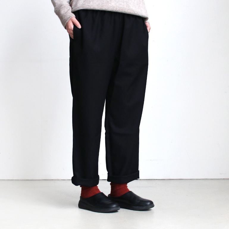 VOIRY ヴォイリー｜DOCTOR PANTS-TR TWILL BLACK