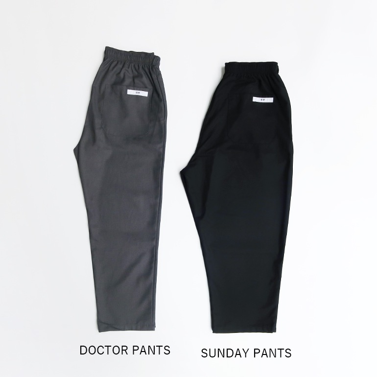 VOIRY ヴォイリー｜DOCTOR PANTS-TR TWILL BLACK