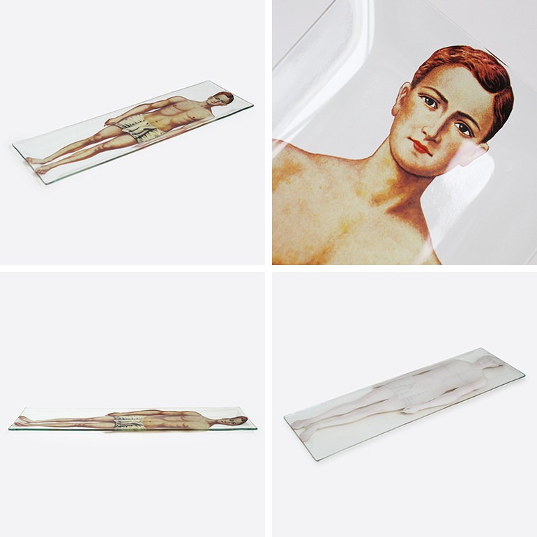 PUEBCO プエブコ｜PRINTED GLASS TRAY Body