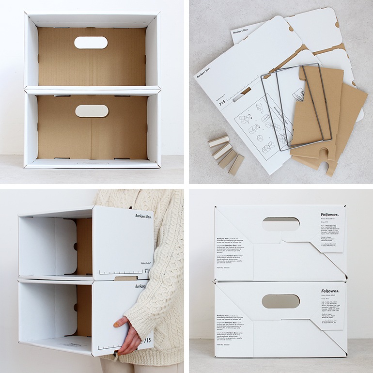 Fellowes フェローズ｜BANKERS BOX 715ホルダーキューブ 2個1パック