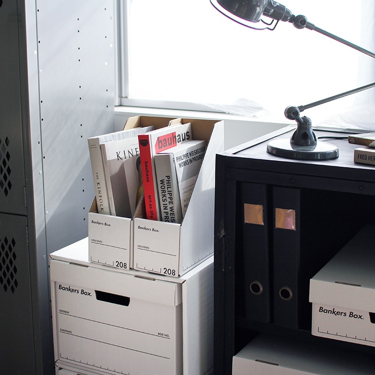 Fellowes フェローズ｜BANKERS BOX 208sマガジンファイル 3個1パック（ブラック）