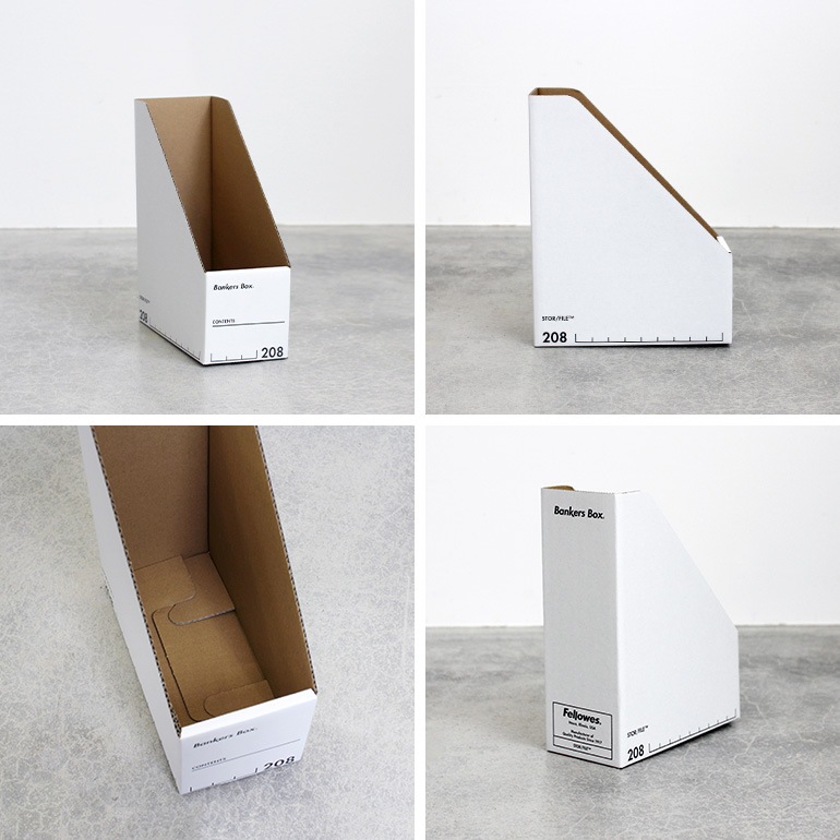 Fellowes フェローズ｜BANKERS BOX 208sマガジンファイル 3個1パック（ブラック）