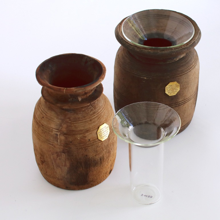 PUEBCO プエブコ｜VINTAGE WOODEN POT W/GLASS CYLINDER