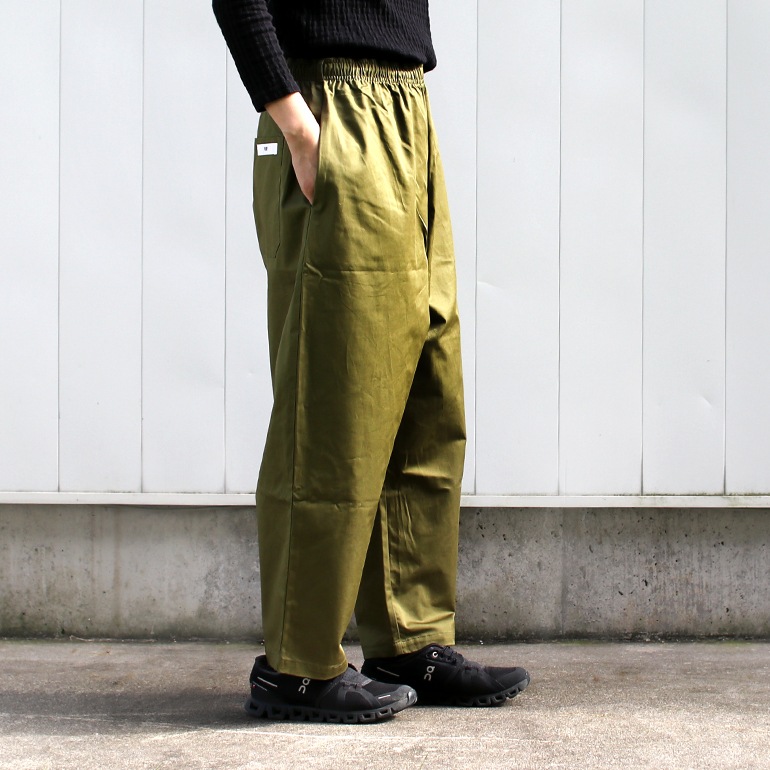 VOIRY ヴォイリー｜SUNDAY PANTS-BACK SATIN　KHAKI